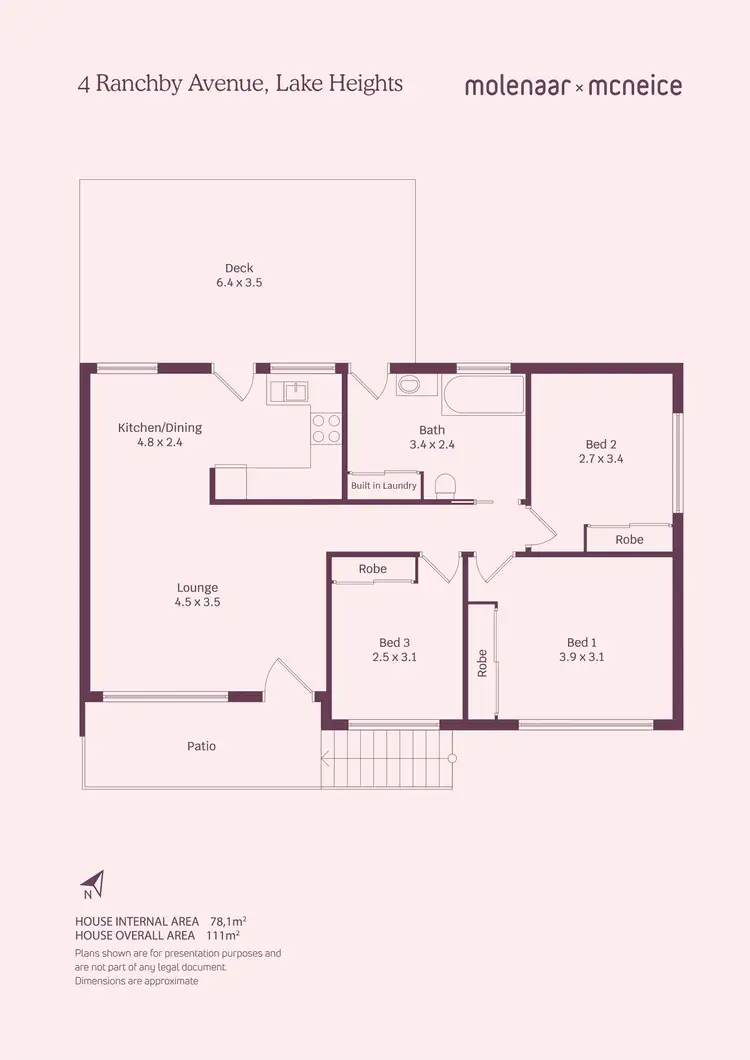 Floorplan of Homely house listing, 4 Ranchby Avenue, Lake Heights NSW 2502