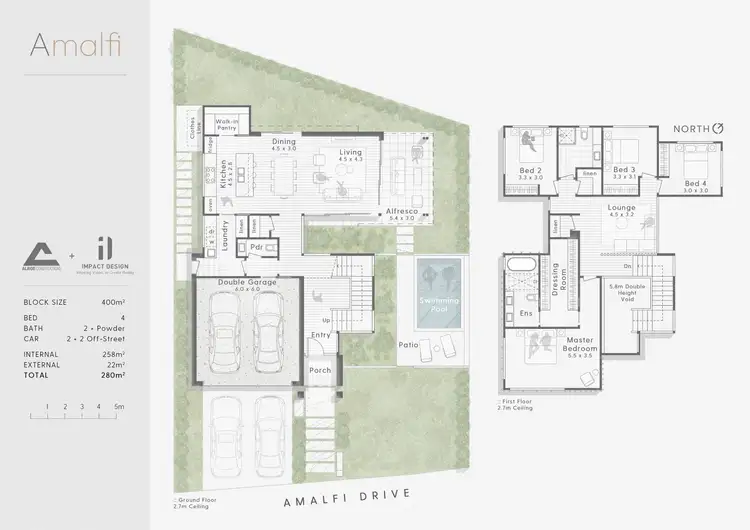 Floorplan of Homely house listing, 75 Amalfi Drive, Isle of Capri QLD 4217