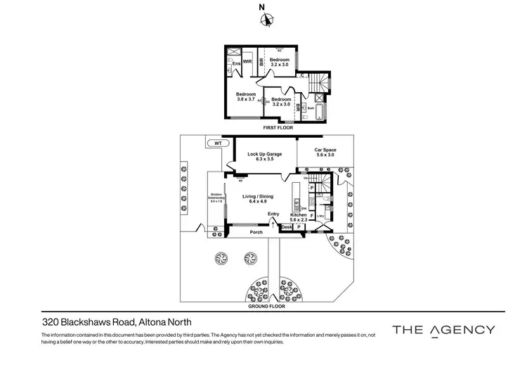 Floorplan of Homely townhouse listing, 320 Blackshaws Road, Altona North VIC 3025