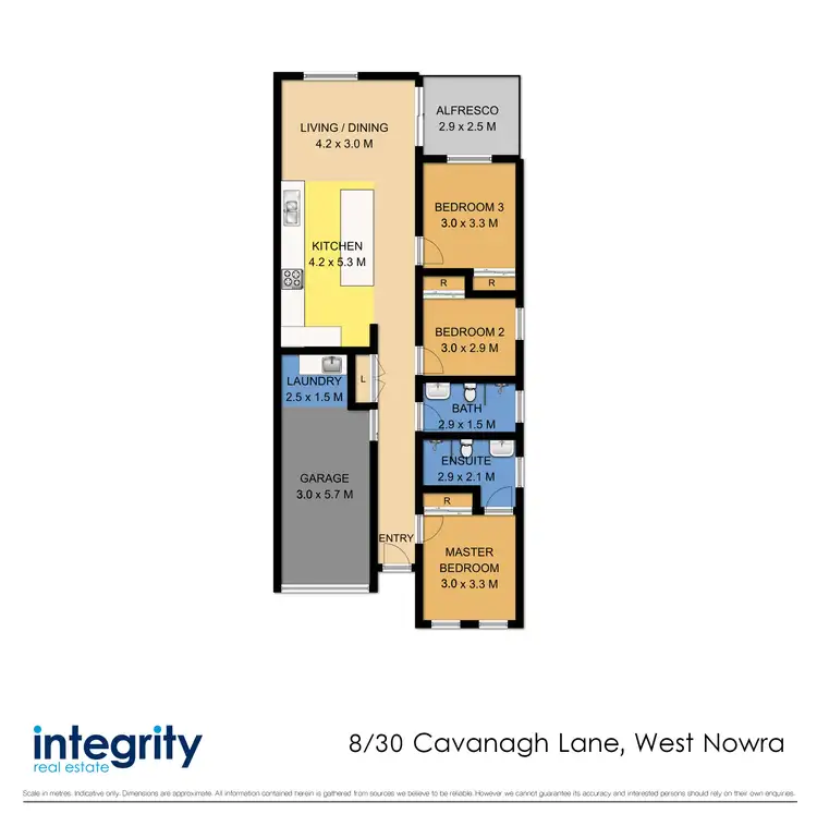 Floorplan of Homely semi-detached listing, 8/30 Cavanagh Lane, West Nowra NSW 2541