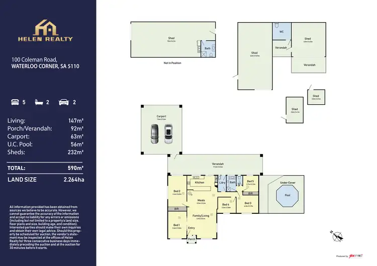 Floorplan of Homely house listing, 100 Coleman Road, Waterloo Corner SA 5110