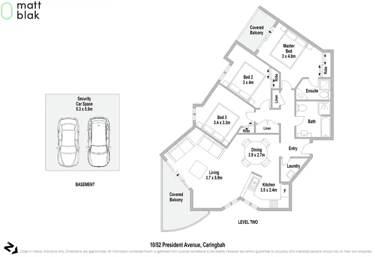 Floorplan of Homely apartment listing, 10/52 President Avenue, Caringbah NSW 2229