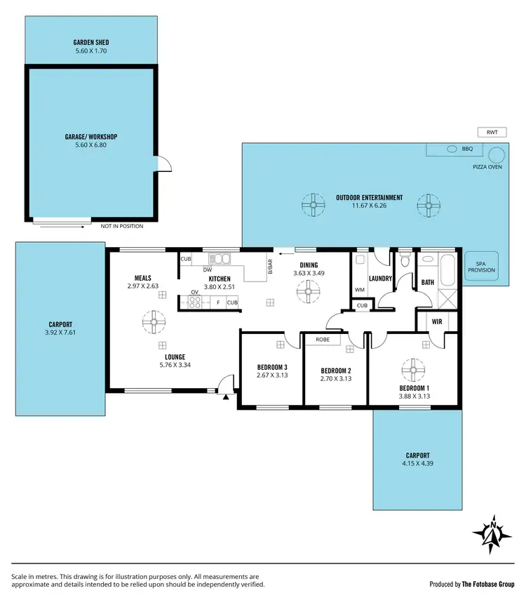 Floorplan of Homely house listing, 19 Alabama Road, Happy Valley SA 5159