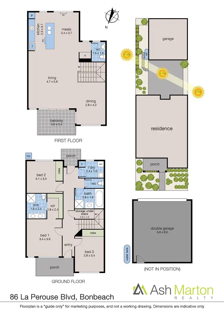 Floorplan of Homely townhouse listing, 86 La Perouse Boulevard, Bonbeach VIC 3196