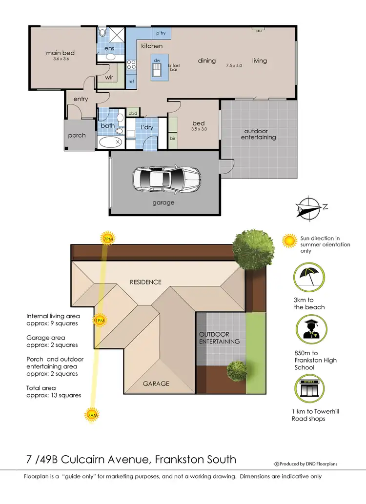 Floorplan of Homely unit listing, 7/49b Culcairn Drive, Frankston South VIC 3199