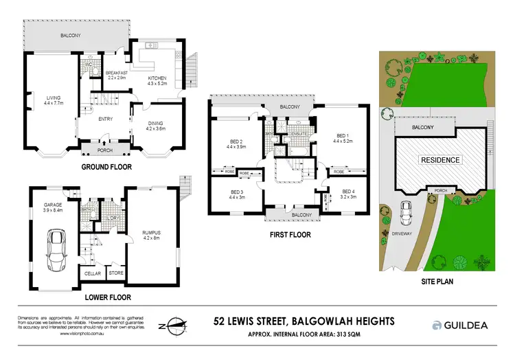 Floorplan of Homely house listing, 52 Lewis Street, Balgowlah Heights NSW 2093