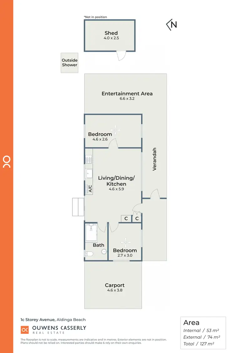Floorplan of Homely house listing, 1c Storey Avenue, Aldinga Beach SA 5173
