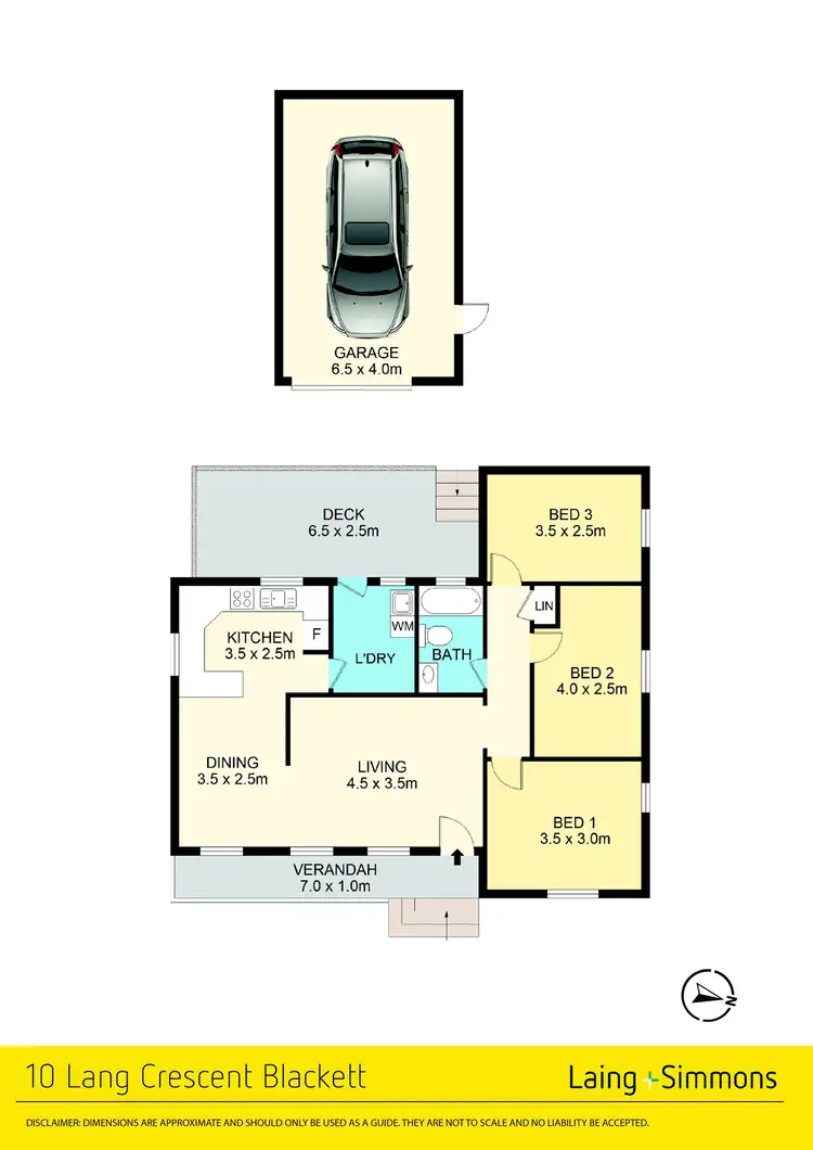 Floorplan of Homely house listing, 10 Lang Crescent, Blackett NSW 2770