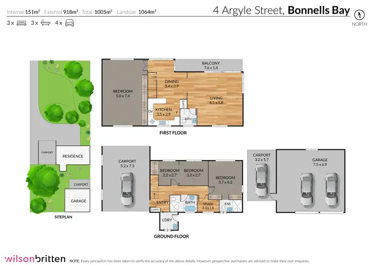 Floorplan of Homely house listing, 4 Argyle Street, Bonnells Bay NSW 2264