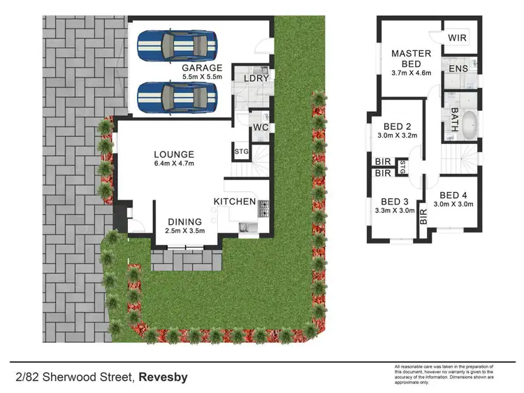 Floorplan of Homely townhouse listing, 2/82-86 Sherwood Street, Revesby NSW 2212