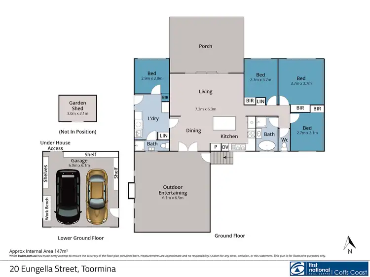 Floorplan of Homely house listing, 20 Eungella Street, Toormina NSW 2452
