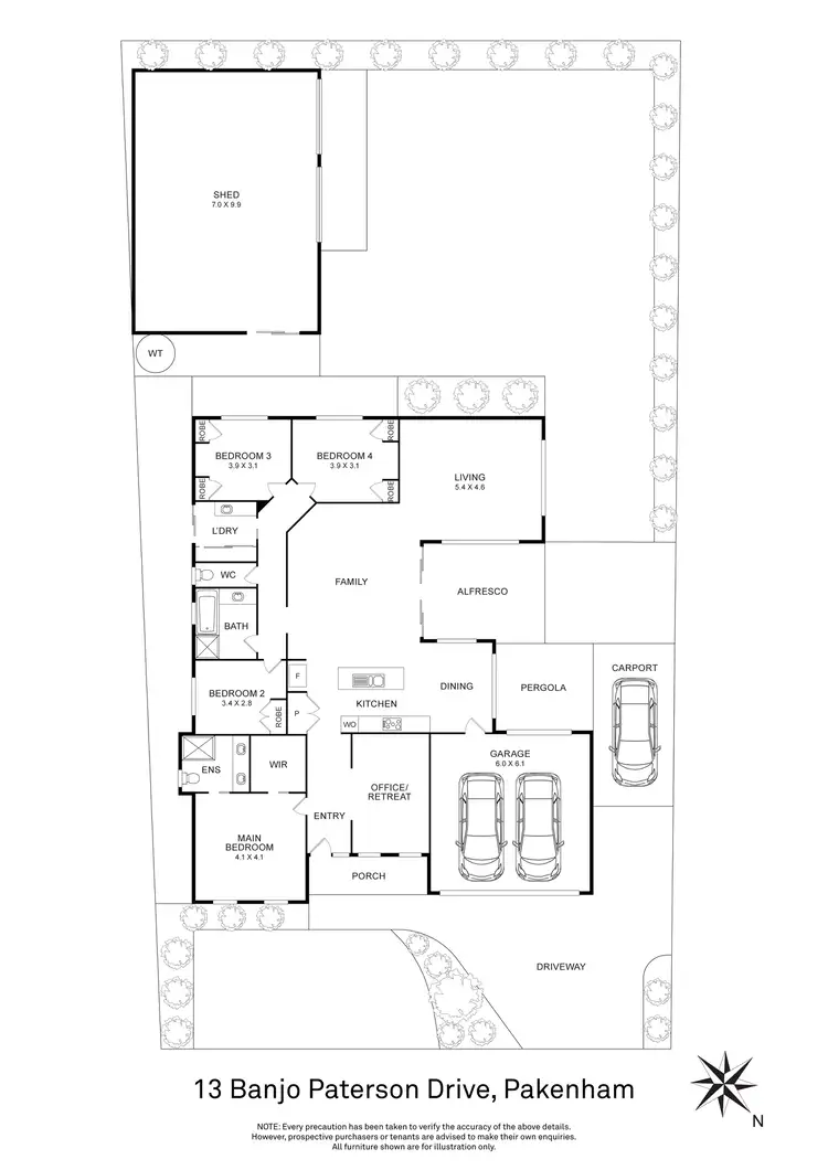 Floorplan of Homely house listing, 13 Banjo Paterson Drive, Pakenham VIC 3810