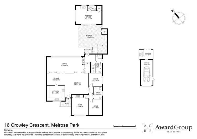 Floorplan of Homely house listing, 16 Crowley Crescent, Melrose Park NSW 2114