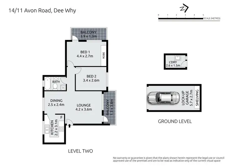 Floorplan of Homely apartment listing, 14/11-13 Avon Road, Dee Why NSW 2099