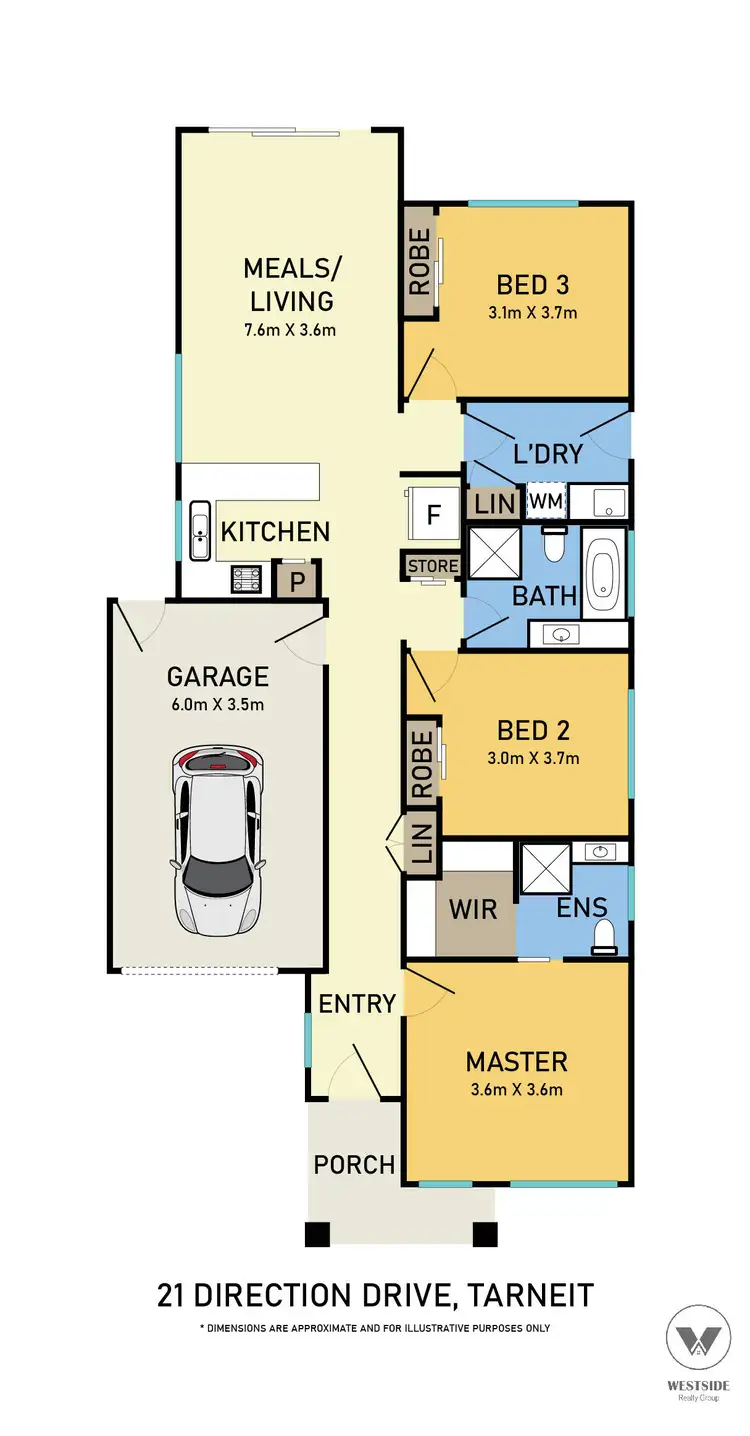 Floorplan of Homely house listing, 21 Direction Drive, Tarneit VIC 3029