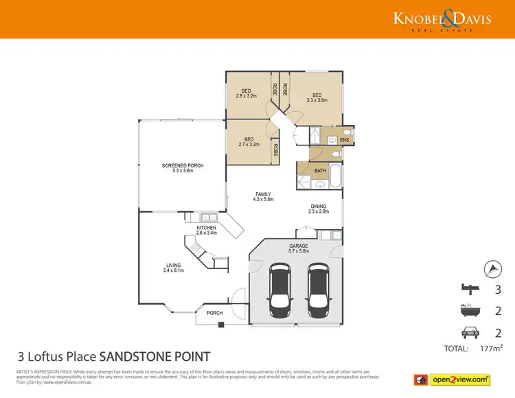 Floorplan of Homely house listing, 3 Loftus Place, Sandstone Point QLD 4511