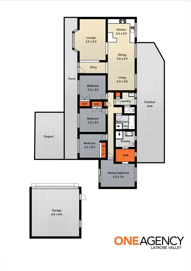 Floorplan of Homely house listing, 3 Noy Court, Morwell VIC 3840