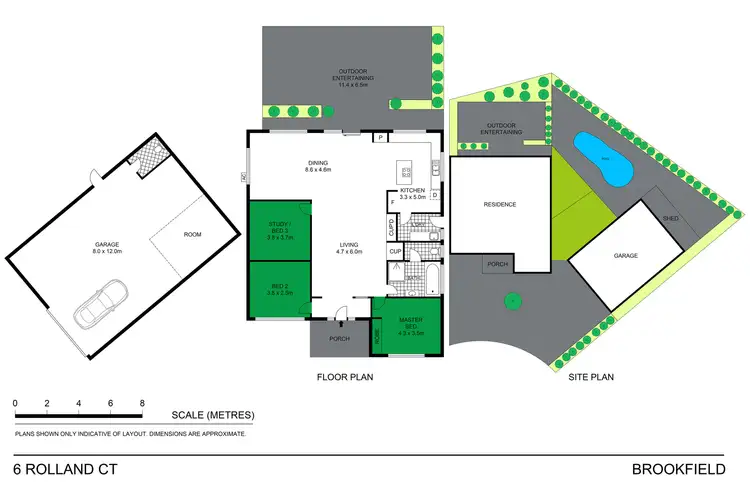 Floorplan of Homely house listing, 6 Rolland Court, Brookfield VIC 3338