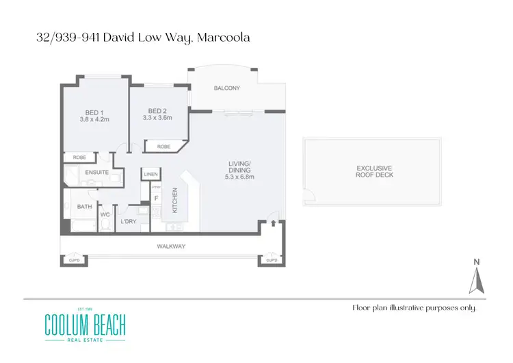 Floorplan of Homely apartment listing, 32/939-941 David Low Way, Marcoola QLD 4564