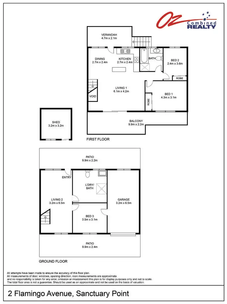 Floorplan of Homely house listing, 2 Flamingo Avenue, Sanctuary Point NSW 2540