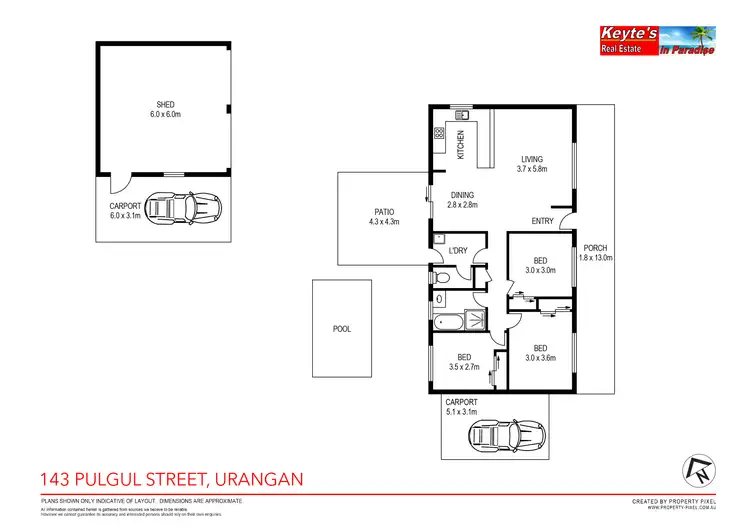Floorplan of Homely house listing, 143 Pulgul Street, Urangan QLD 4655