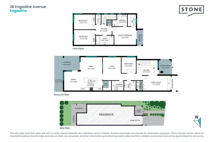 Floorplan of Homely semi-detached listing, 2B Engadine Avenue, Engadine NSW 2233