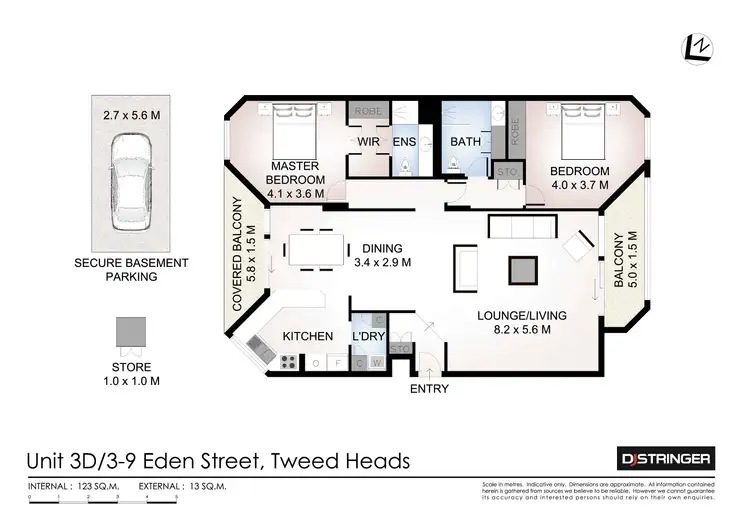 Floorplan of Homely unit listing, 3D/3-9 Eden Street, Tweed Heads NSW 2485
