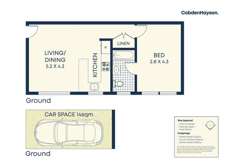 Floorplan of Homely apartment listing, 4/282 Lyons Road, Russell Lea NSW 2046