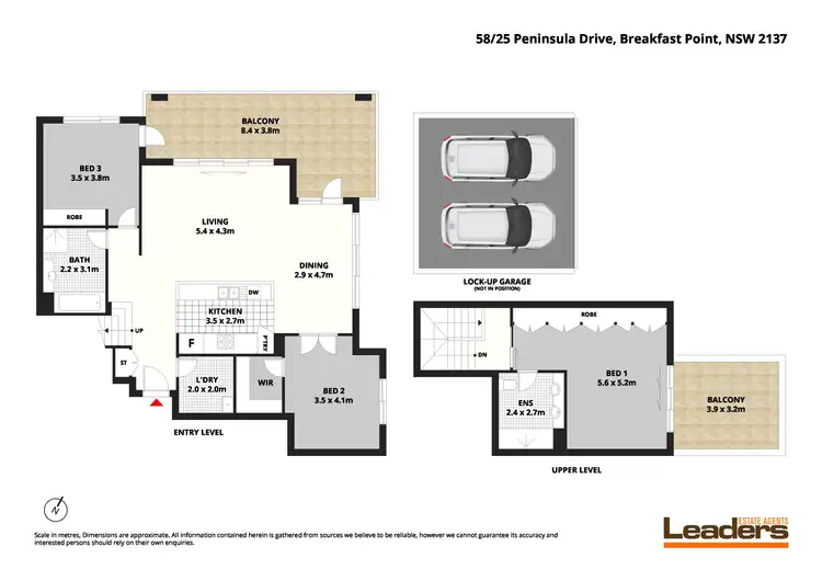 Floorplan of Homely apartment listing, 58/25 Peninsula Drive, Breakfast Point NSW 2137