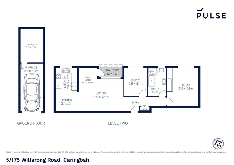 Floorplan of Homely apartment listing, 5/175 Willarong Road, Caringbah NSW 2229