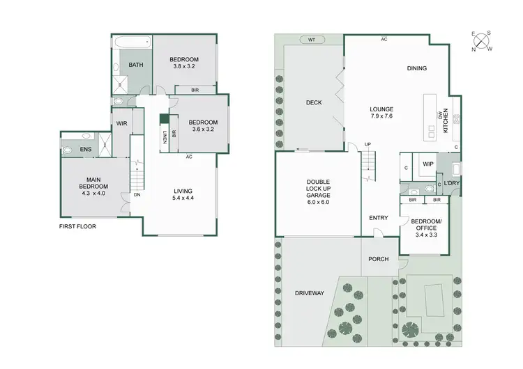Floorplan of Homely townhouse listing, 1/2 Eulinga Avenue, Aspendale VIC 3195