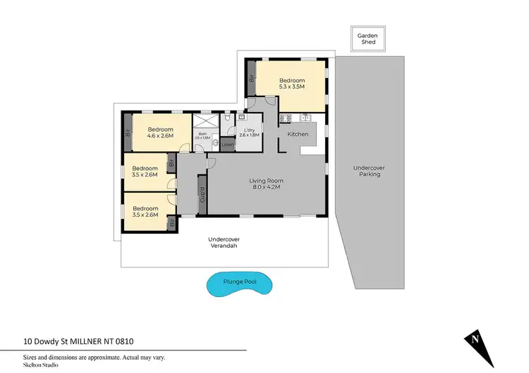 Floorplan of Homely house listing, 10 Dowdy Street, Millner NT 810