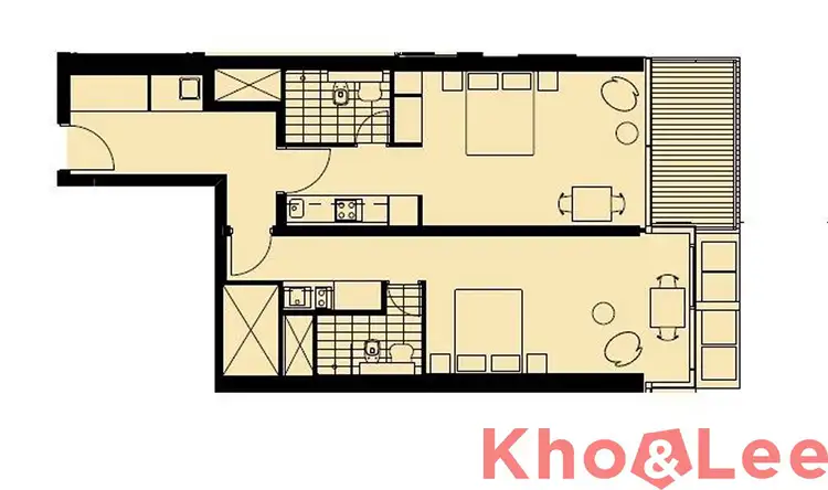 Floorplan of Homely apartment listing, 614/3 Carlton Street, Chippendale NSW 2008