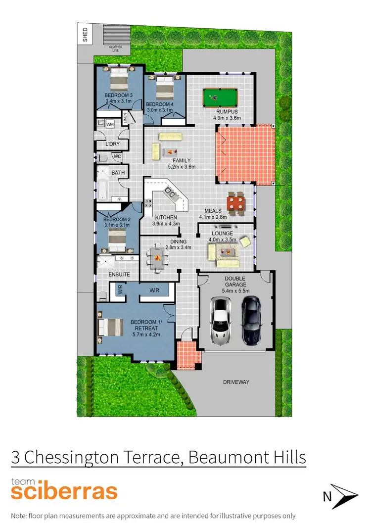 Floorplan of Homely house listing, 3 Chessington Terrace, Beaumont Hills NSW 2155