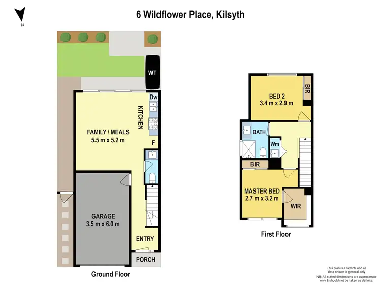 Floorplan of Homely townhouse listing, 6 Wildflower Place, Kilsyth VIC 3137