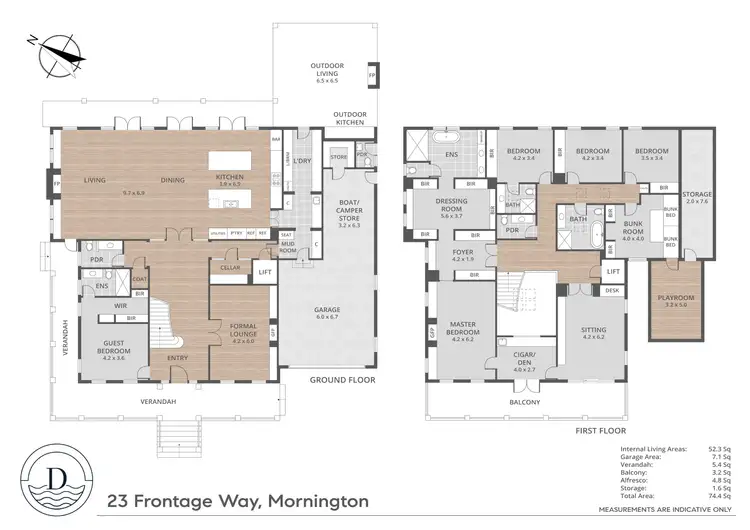 Floorplan of Homely house listing, 23 Frontage Way, Mornington VIC 3931