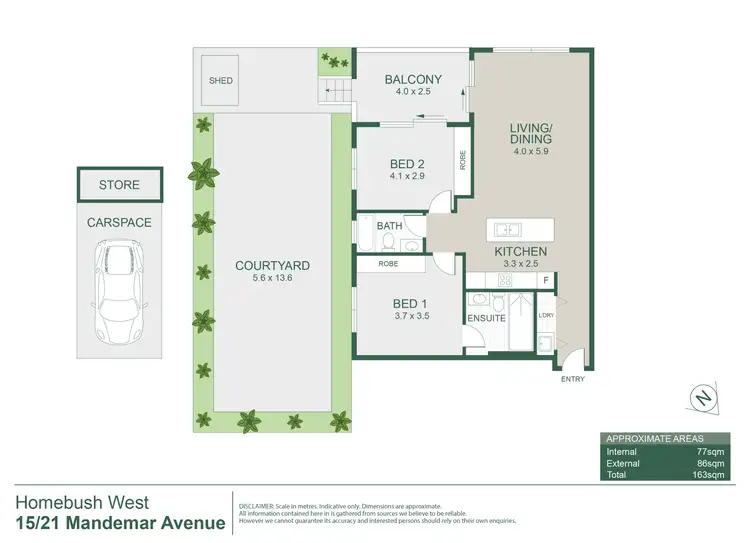 Floorplan of Homely apartment listing, 15/21 Mandemar Avenue, Homebush West NSW 2140