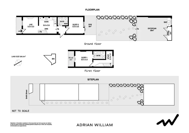 Floorplan of Homely terrace listing, 2 Smith Street, Marrickville NSW 2204