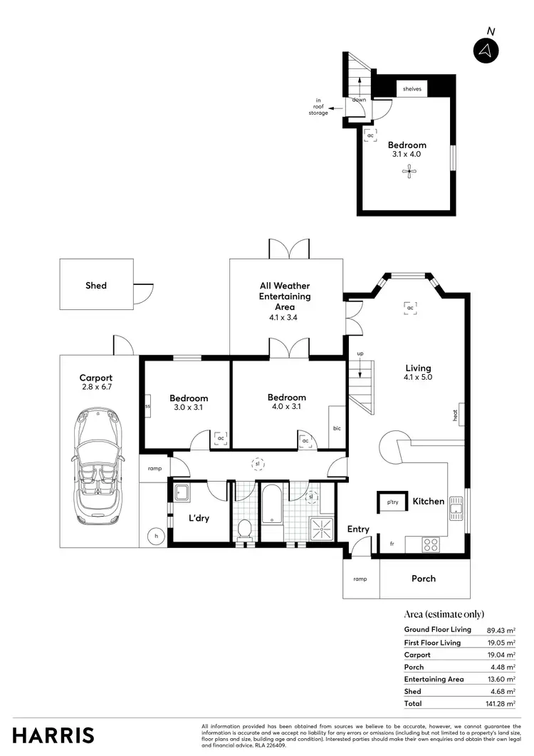 Floorplan of Homely unit listing, 2/6 Avenue Street, Millswood SA 5034