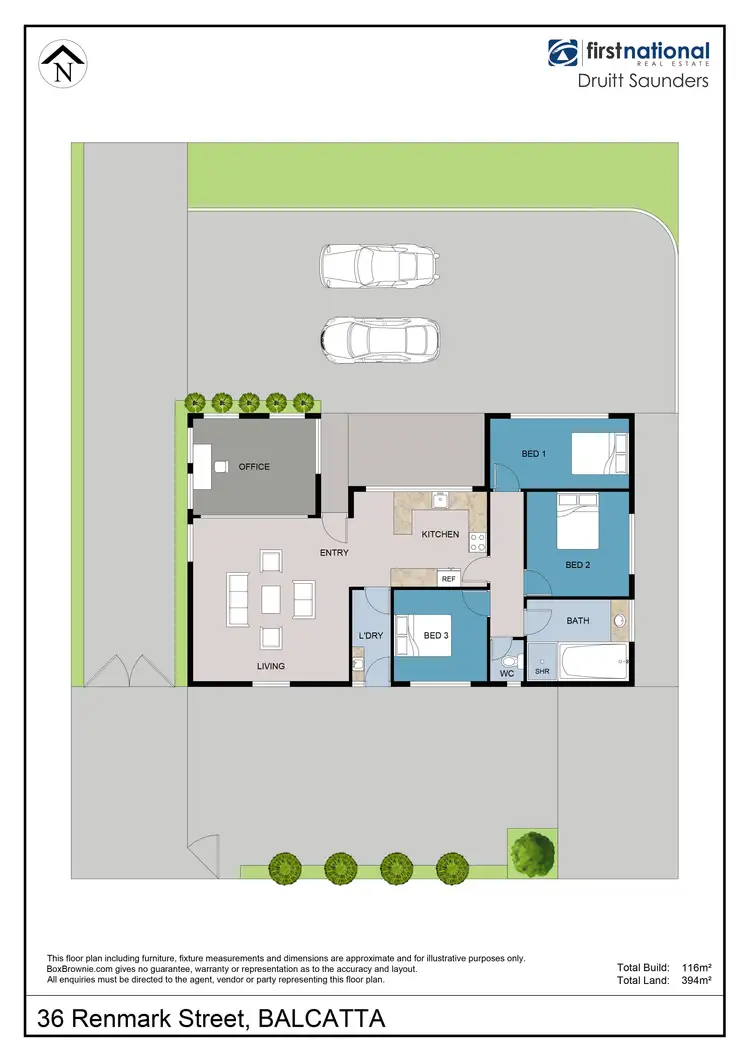 Floorplan of Homely house listing, 36 Renmark Street, Balcatta WA 6021