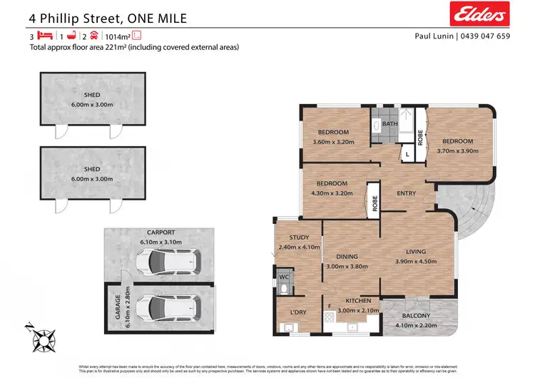 Floorplan of Homely house listing, 4 Phillip Street, One Mile QLD 4305