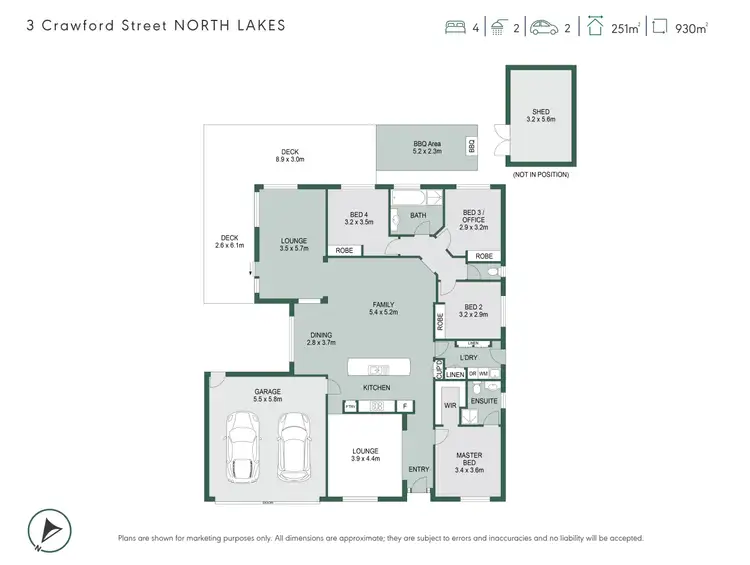 Floorplan of Homely house listing, 3 Crawford Street, North Lakes QLD 4509