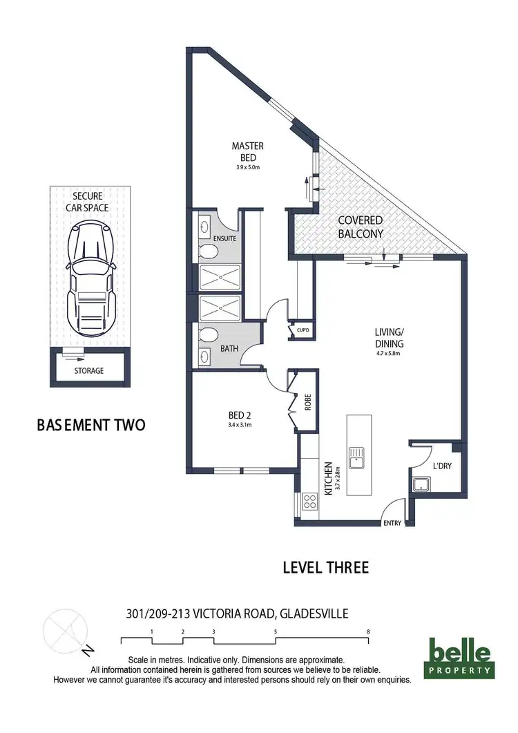 Floorplan of Homely apartment listing, 101/209-213 Victoria Road, Gladesville NSW 2111