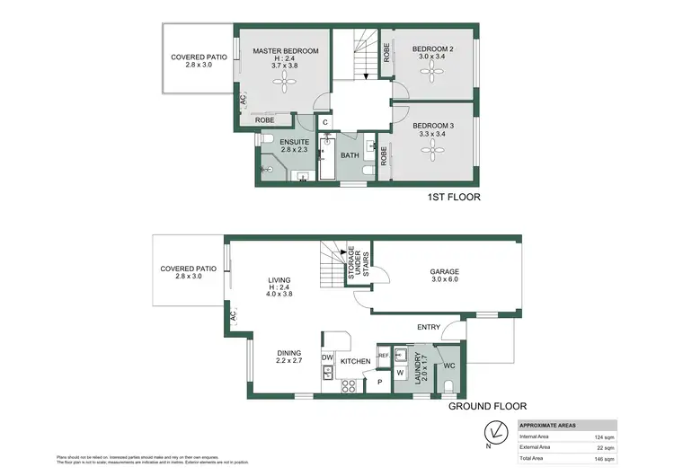 Floorplan of Homely townhouse listing, 11/1-13 Chase Close, Underwood QLD 4119