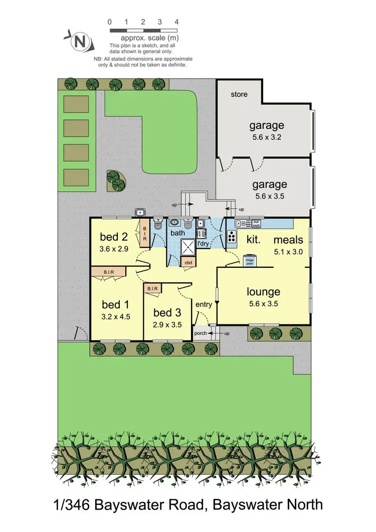 Floorplan of Homely unit listing, 1/346 Bayswater Road, Bayswater North VIC 3153