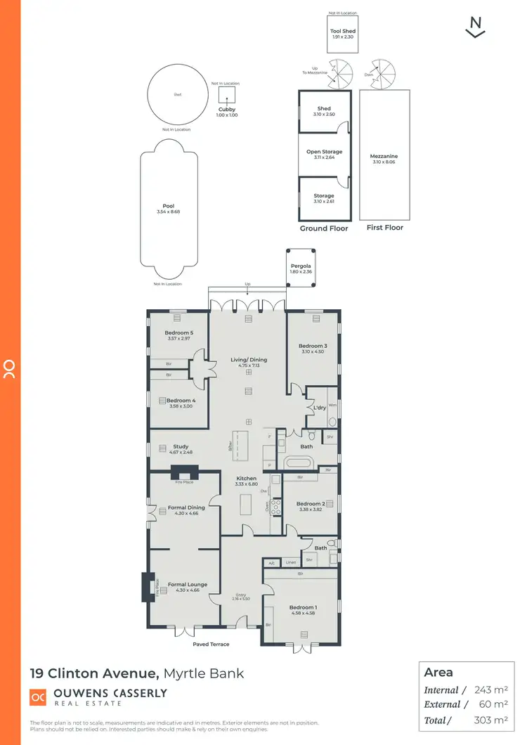 Floorplan of Homely house listing, 19 Clinton Avenue, Myrtle Bank SA 5064