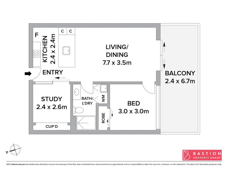 Floorplan of Homely unit listing, 24/44 Constitution Avenue, Campbell ACT 2612