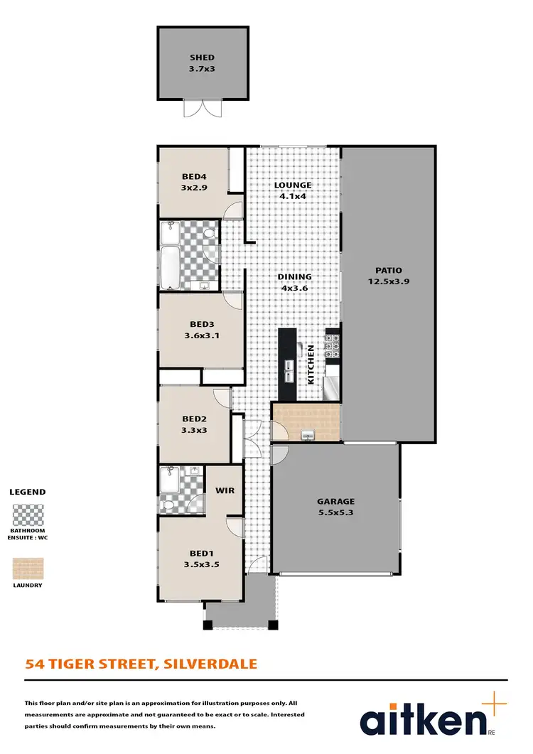 Floorplan of Homely house listing, 54 Tiger Street, Silverdale NSW 2752