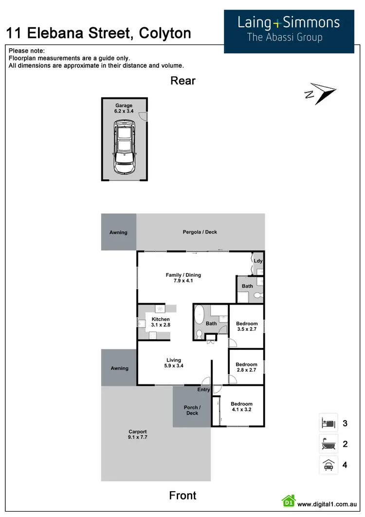 Floorplan of Homely house listing, 11 Elebana Street, Colyton NSW 2760