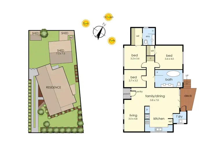 Floorplan of Homely house listing, 21 Honeysuckle Street, Frankston North VIC 3200